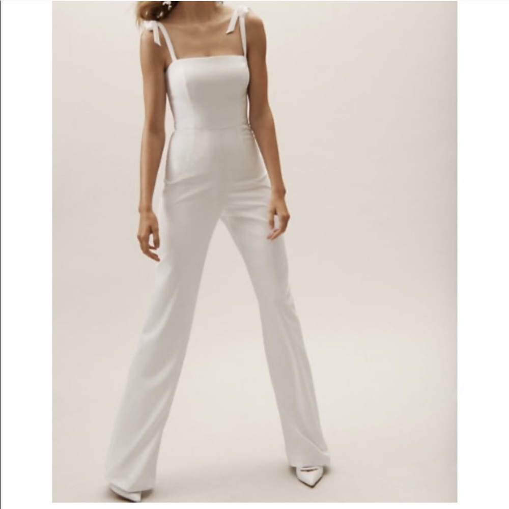 BHLDN Theia Trinity White Jumpsuit - NWOT